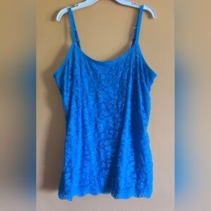 Currants Blue Lacy Camisole, L